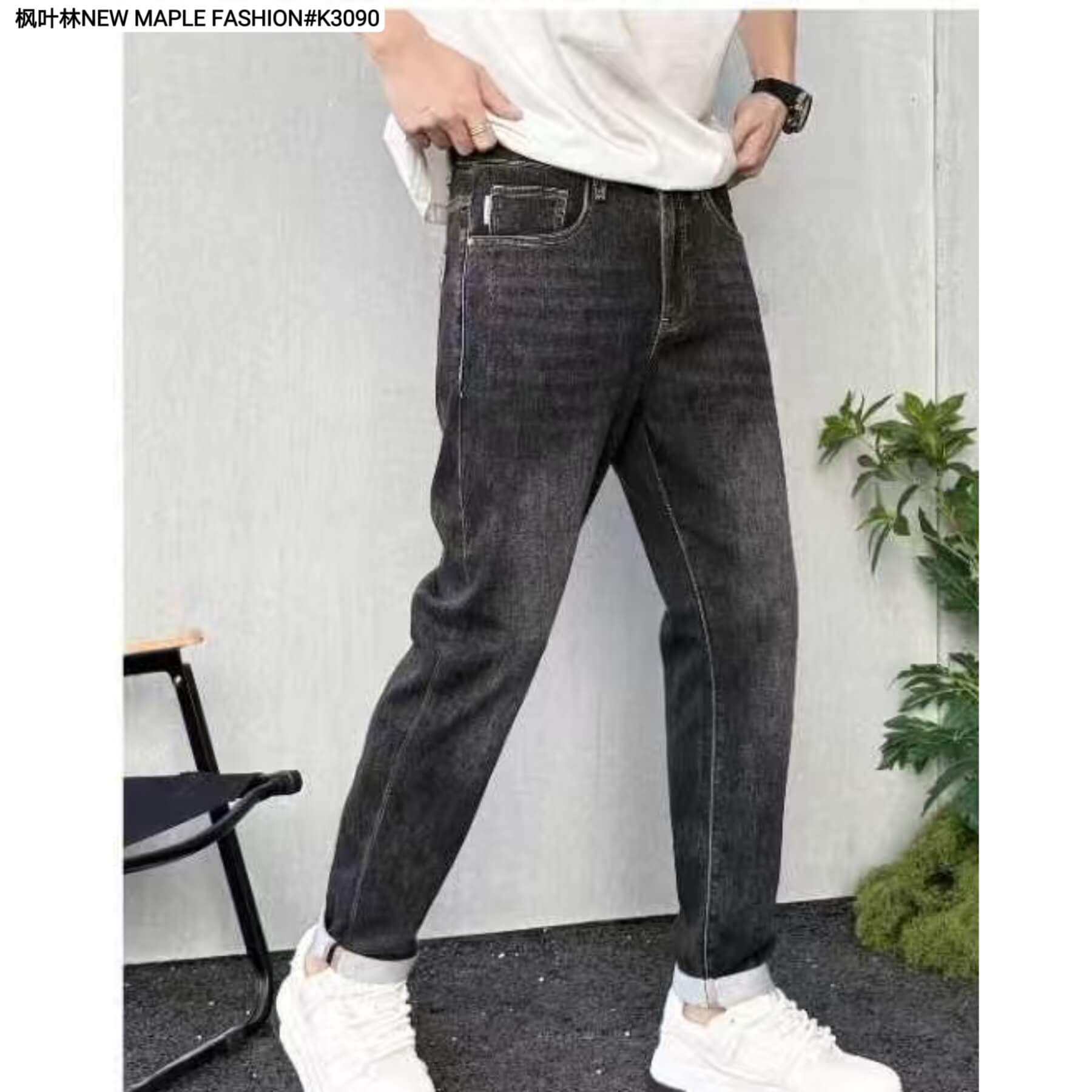 男　牛仔裤 男牛仔裤春秋新款潮流弹力百搭微哈小脚裤Men's Jean K3090- 商品详情- 三坊七巷US GO